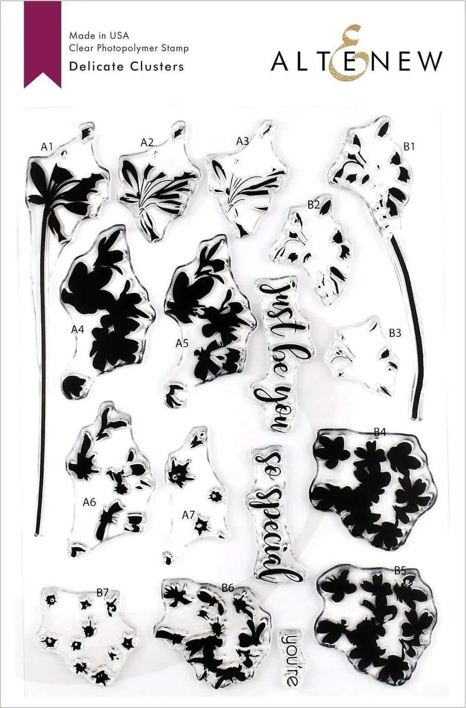 altenew-delicate-clusters-stempelset-6x8-blumen-layering image 1