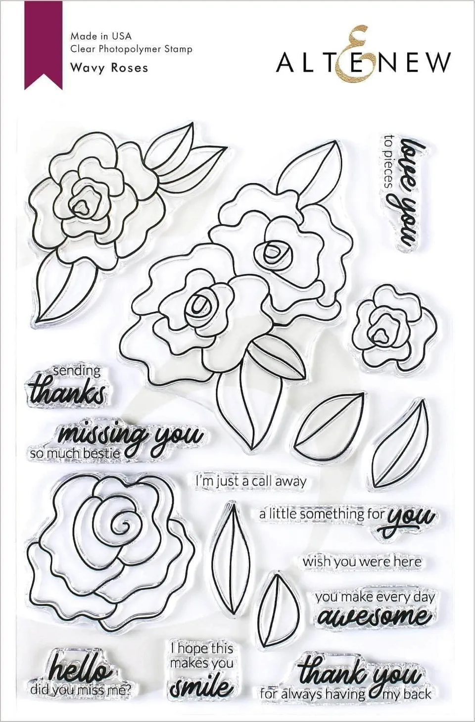 altenew-wavy-roses-stempelset-blumen-clear-18-teilig image 1