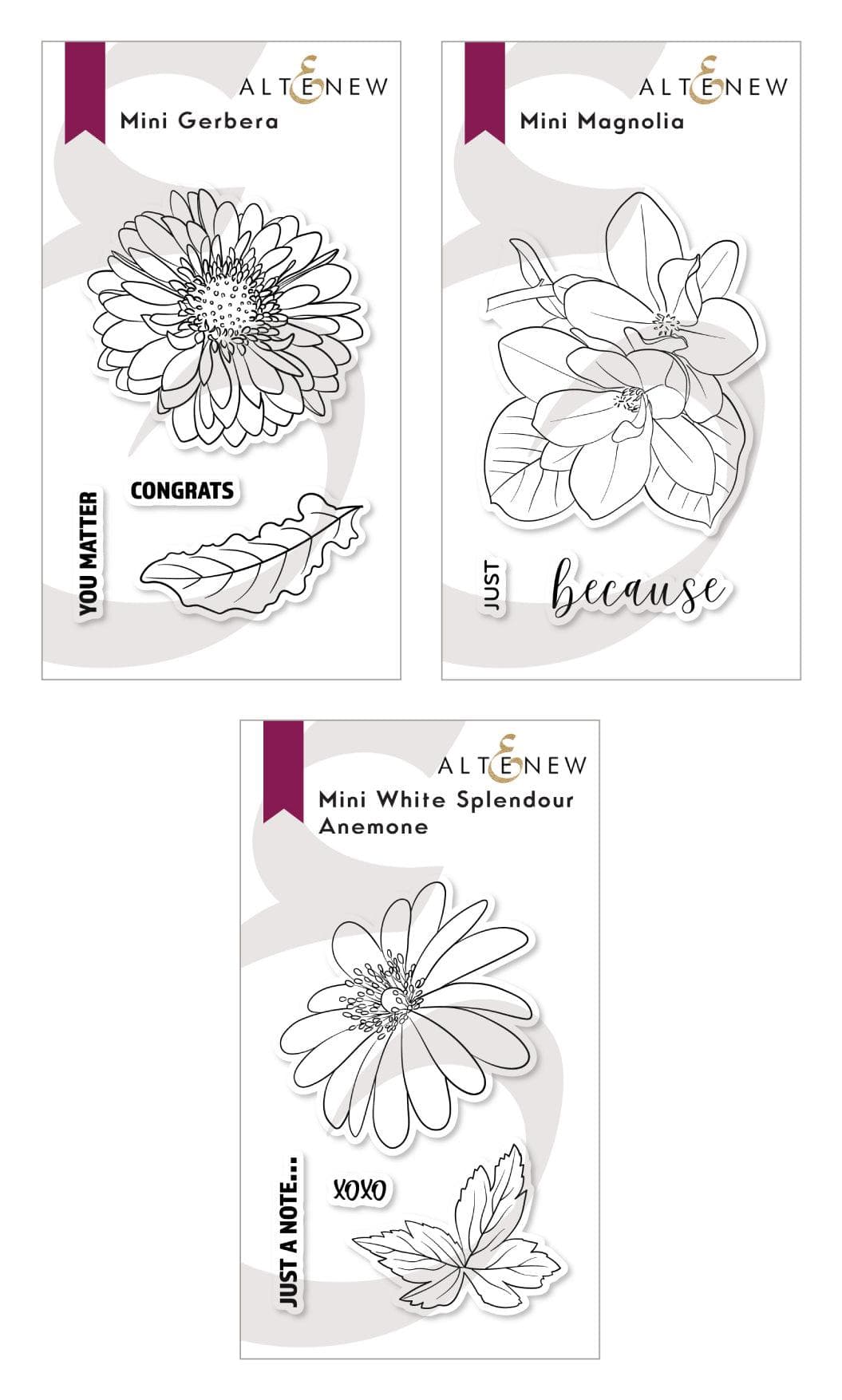 altenew-nostalgic-memories-mini-stempel-bundle-blumen-3-teilig image 1