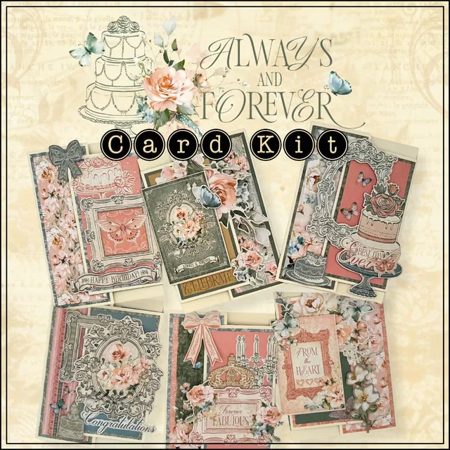 graphic-45-always-forever-karten-set-hochzeit-liebe image 1