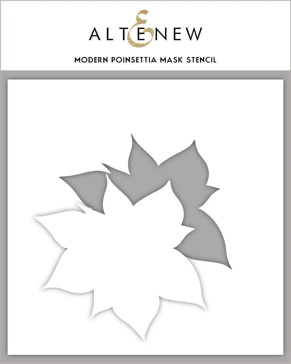altenew-modern-poinsettia-mask-stencil-schablone-6x6 image 1