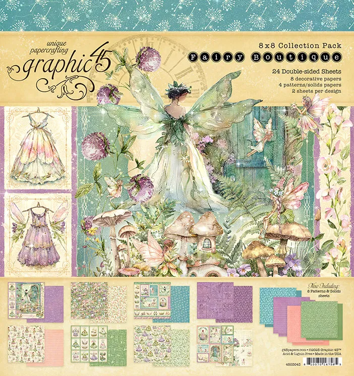 graphic-45-fairy-boutique-8x8-designpapier-24-bogen-fee image 1