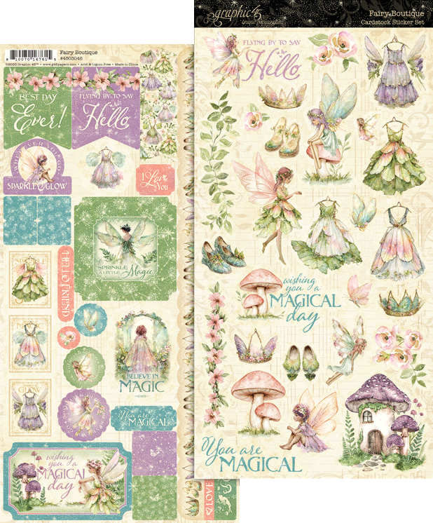 graphic-45-fairy-boutique-sticker-set-fee-2-bogen image 2