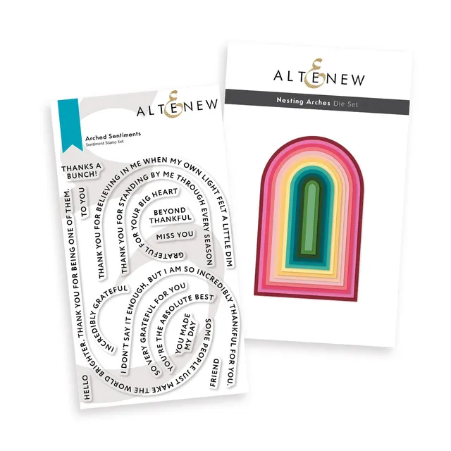 altenew-arched-sentiments-stempel-stanzen-bundle image 1
