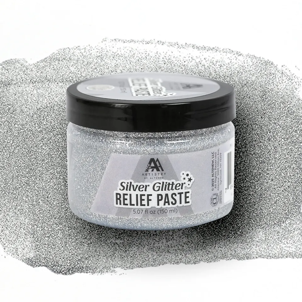 altenew-silver-glitter-relief-paste-strukturpaste-glitzer image 1