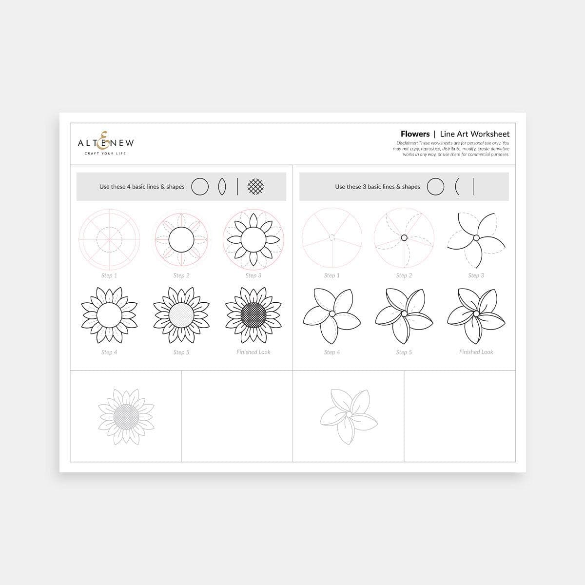 altenew-line-art-worksheets-leaves-florals-malvorlagen-download image 4