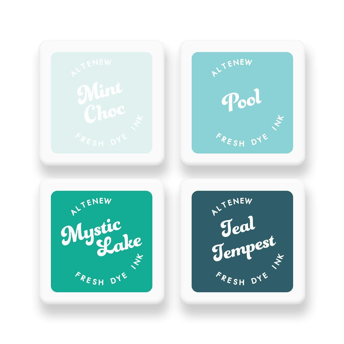 altenew-aqua-island-fresh-dye-ink-mini-stempelkissen-4er-set image 1
