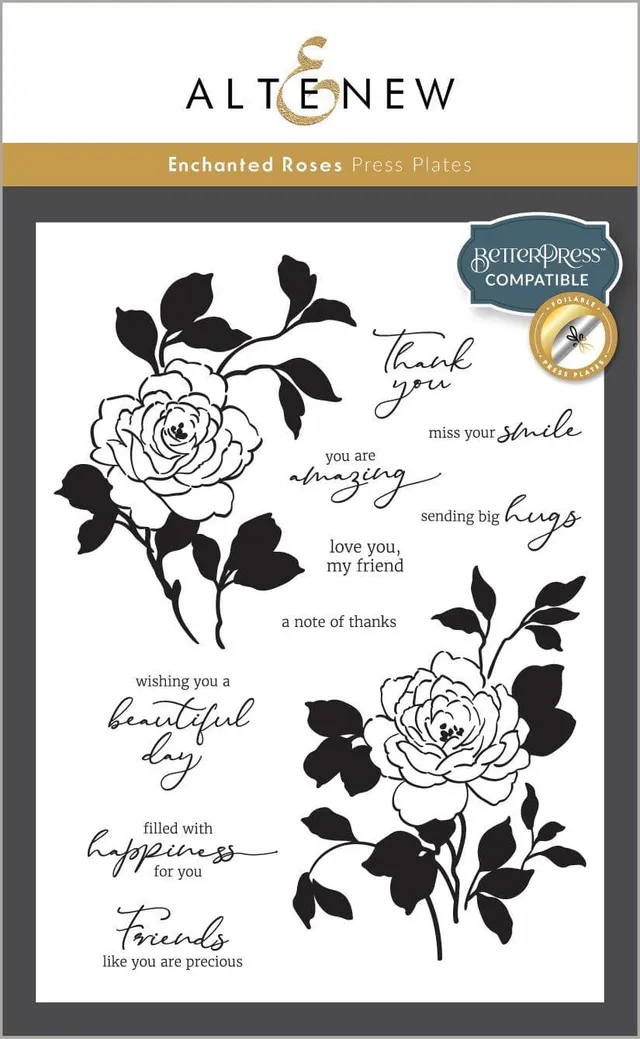 altenew-enchanted-roses-press-plate-letterpress-platte-11-teilig image 1