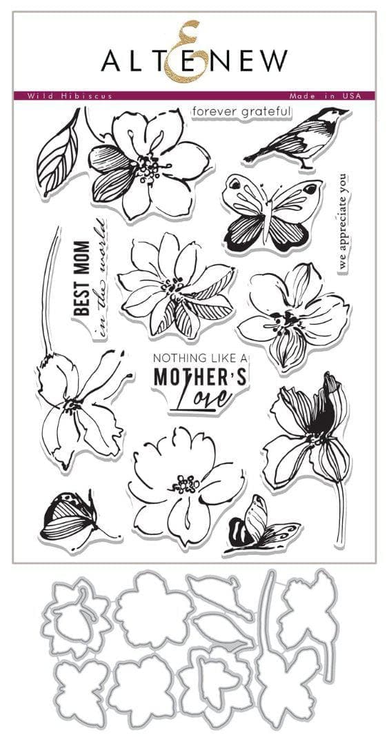altenew-wild-hibiscus-stempelset-komplett-bundle-muttertag image 1