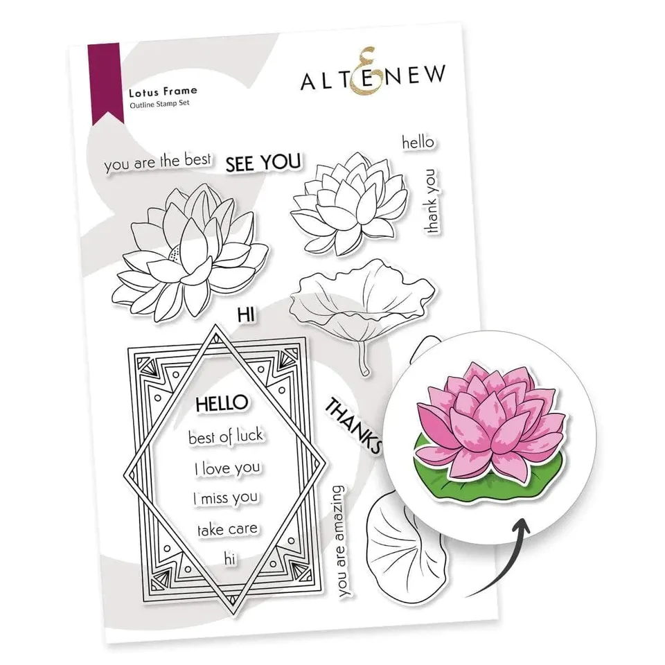 altenew-lotus-frame-stempelset-floral-6x8-zoll image 1