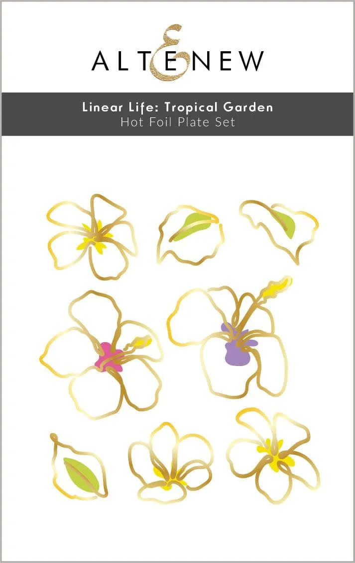 altenew-linear-life-tropical-garden-hot-foil-plate-folienplatte image 1