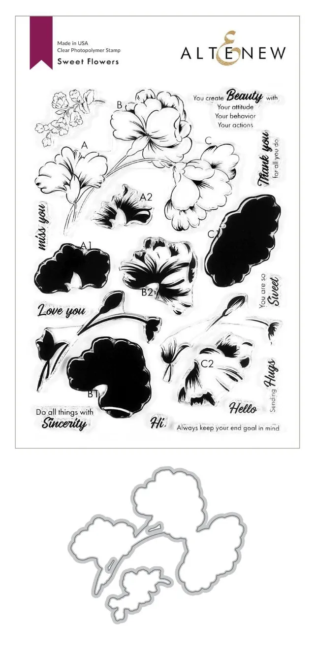 altenew-sweet-flowers-stempelset-stanze-complete-bundle-blumen image 1