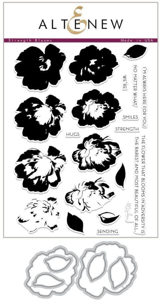 altenew-strength-blooms-stempel-stanzen-komplett-set image 1