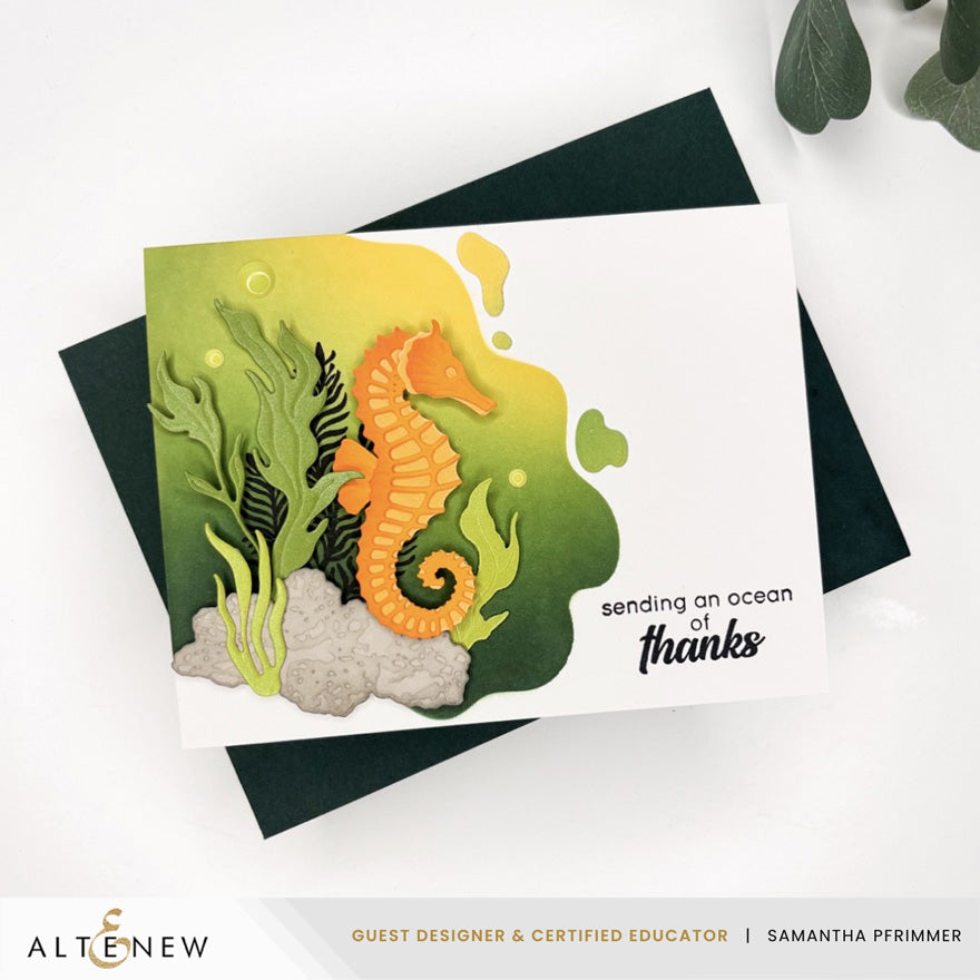 altenew-mini-delight-graceful-seahorse-stempel-stanz-set-seepferd image 6