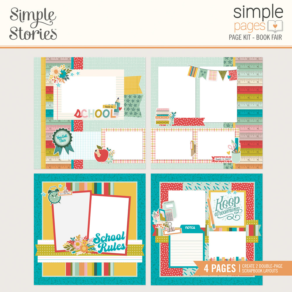 simple-stories-simple-pages-book-fair-page-kit-12x12-b-cher image 1