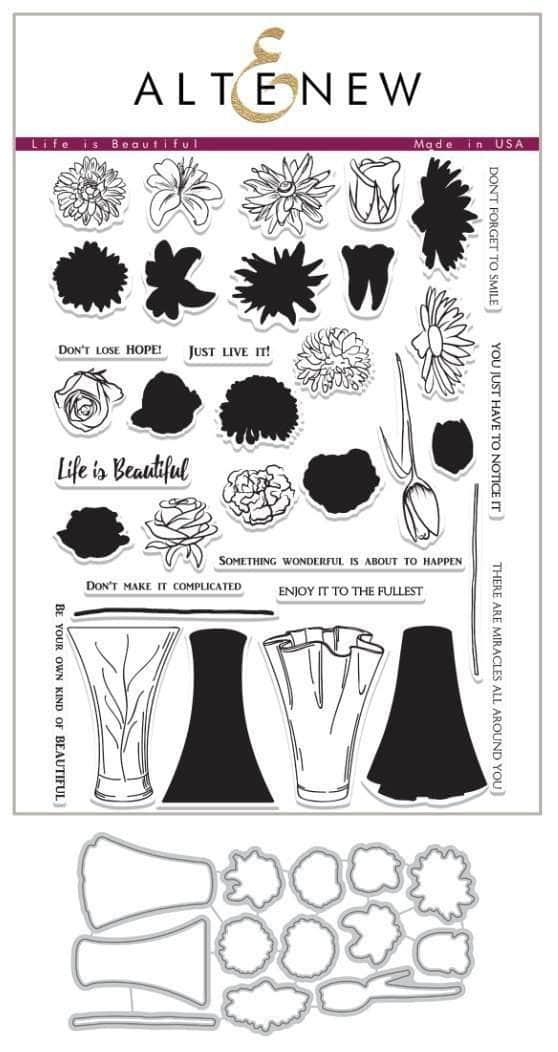 altenew-life-is-beautiful-stempel-stanzen-bundle-blumen-vase image 1