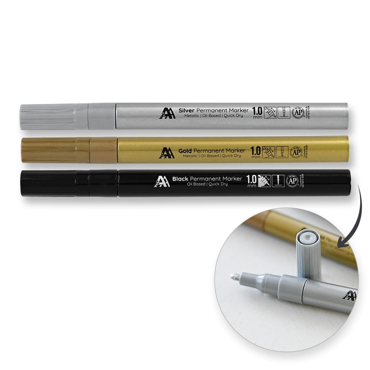 altenew-coloring-essentials-permanent-marker-metallic-3er-set image 1