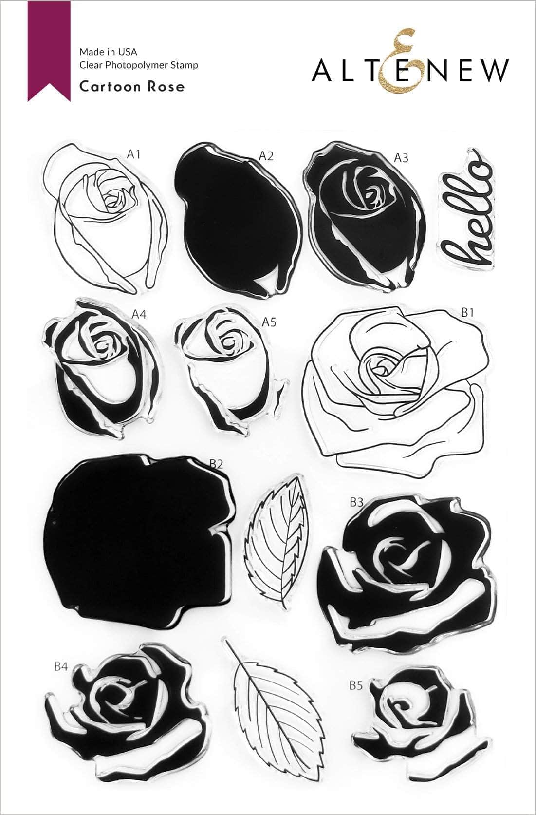 altenew-cartoon-rose-stempelset-rosen-6x8-zoll image 1
