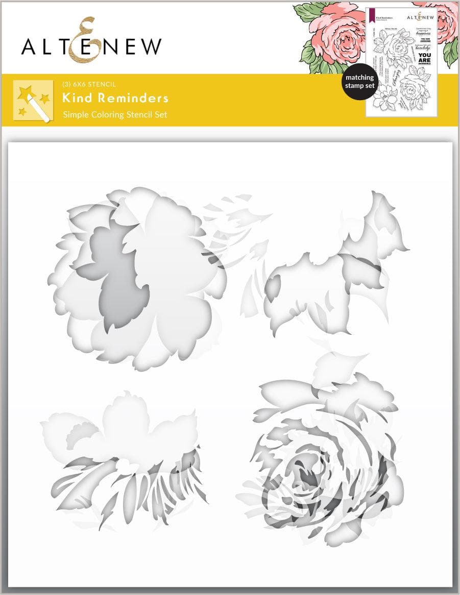 altenew-kind-reminders-schablone-blumen-3in1-6x6 image 1