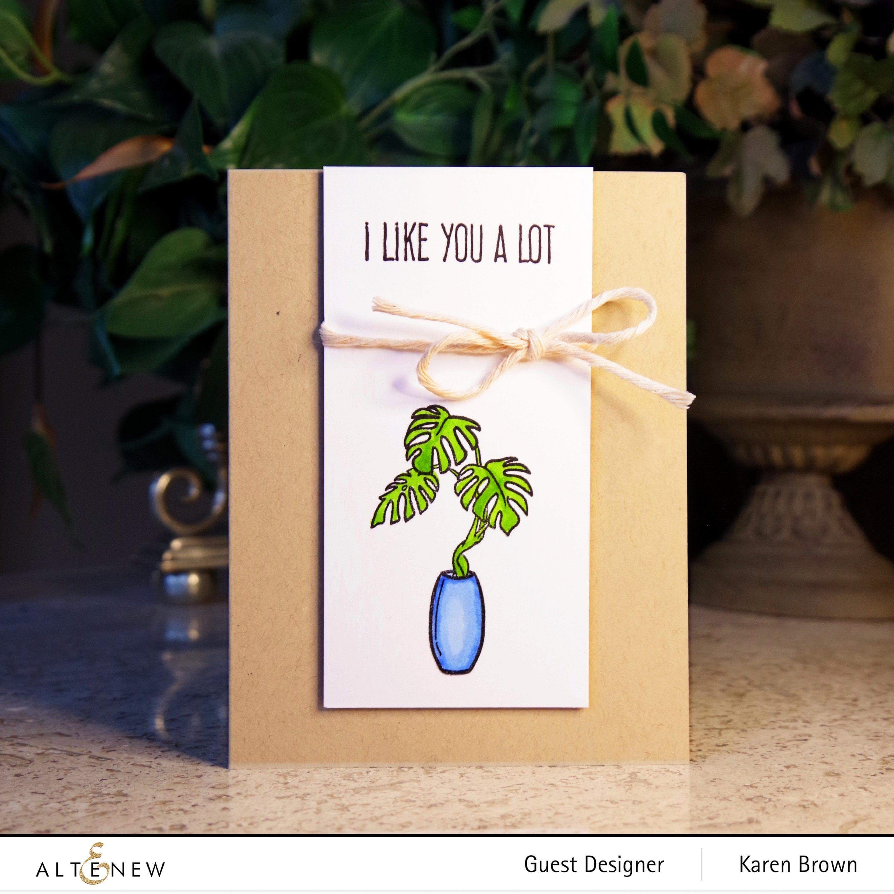 altenew-monstera-in-vase-stempel-2x3-mini-set image 3