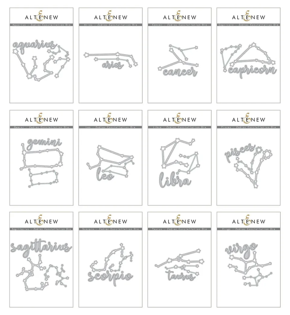 altenew-zodiac-constellation-stanzschablonen-bundle-12-sets image 1