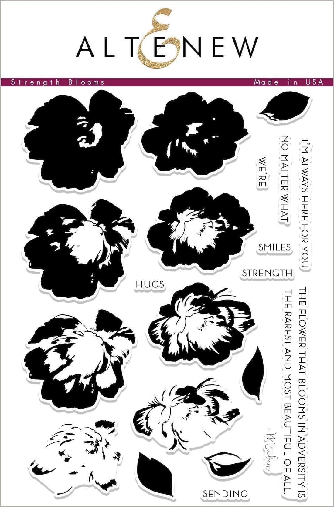 altenew-strength-blooms-stempelset-6x8-blumen-20-teilig image 1
