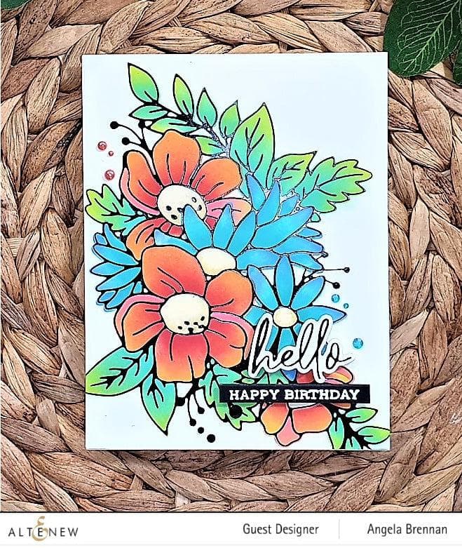 altenew-flowery-bouquet-hot-foil-plate-blumenstrauss image 2