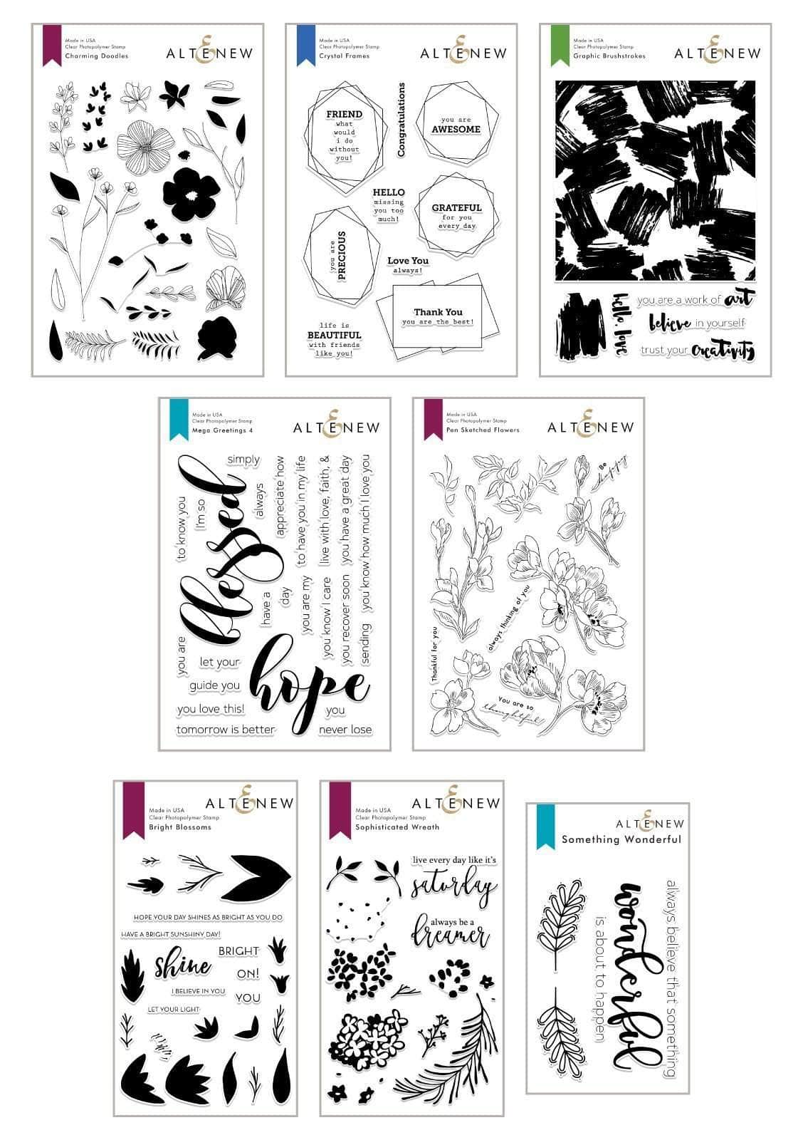 altenew-blessed-hope-stempelset-bundle-8-teilig-blumen-kranz image 1
