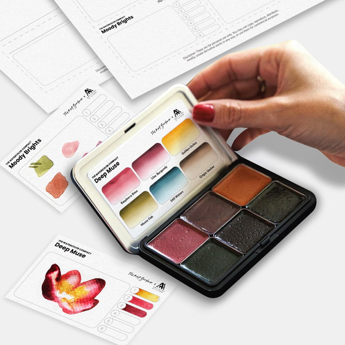 altenew-printable-watercolor-swatch-cards-pdf-2-seiten image 2
