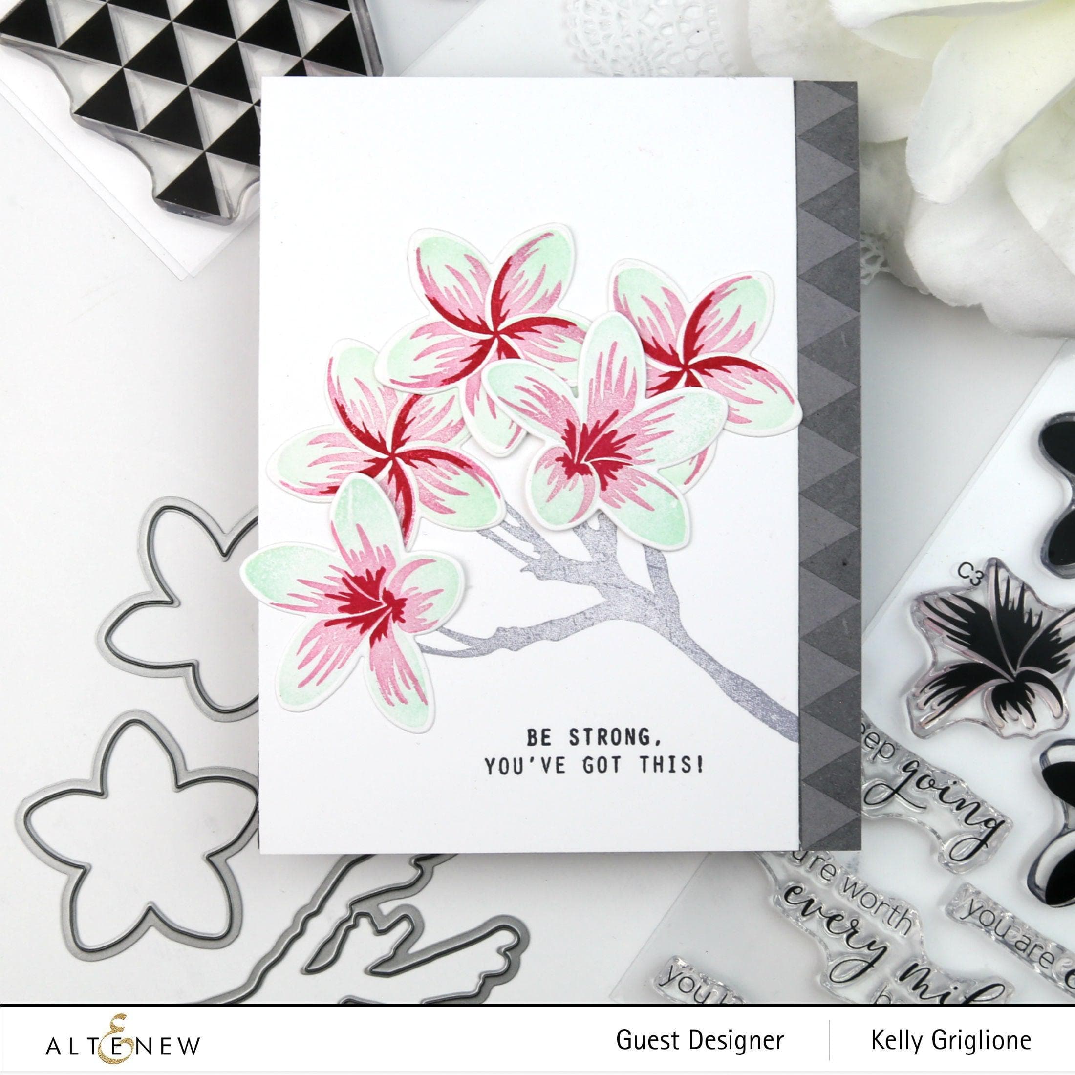 altenew-playful-plumeria-mask-stencil-rosen-6x6 image 2