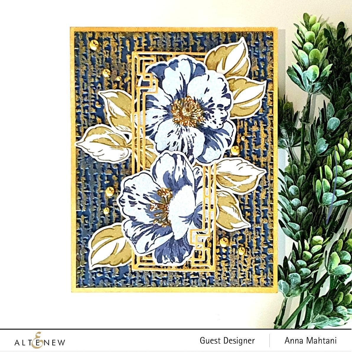 altenew-queen-anemone-schablone-blumen-coloring image 4