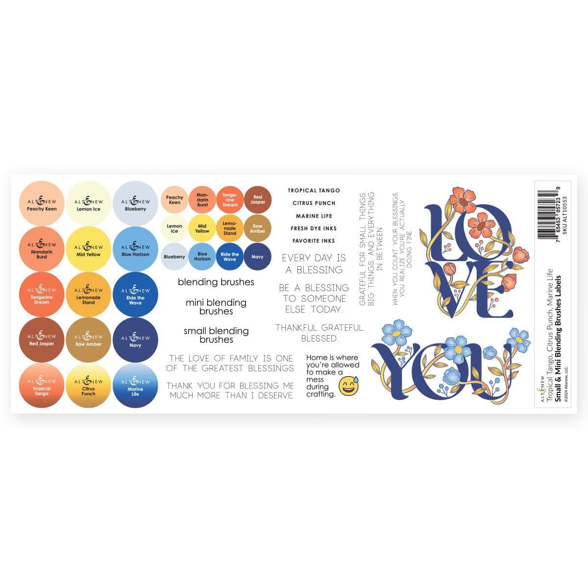 altenew-blending-brushes-label-set-tropical-citrus-marine-aufkleber image 2