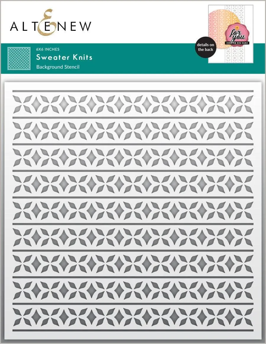 altenew-sweater-knits-stencil-strickmuster-6x6 image 1