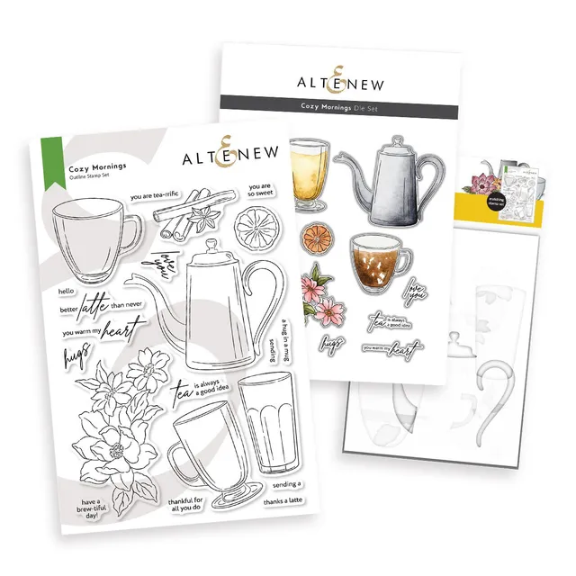 altenew-cozy-mornings-complete-bundle-stempel-schablonen-herbst image 1