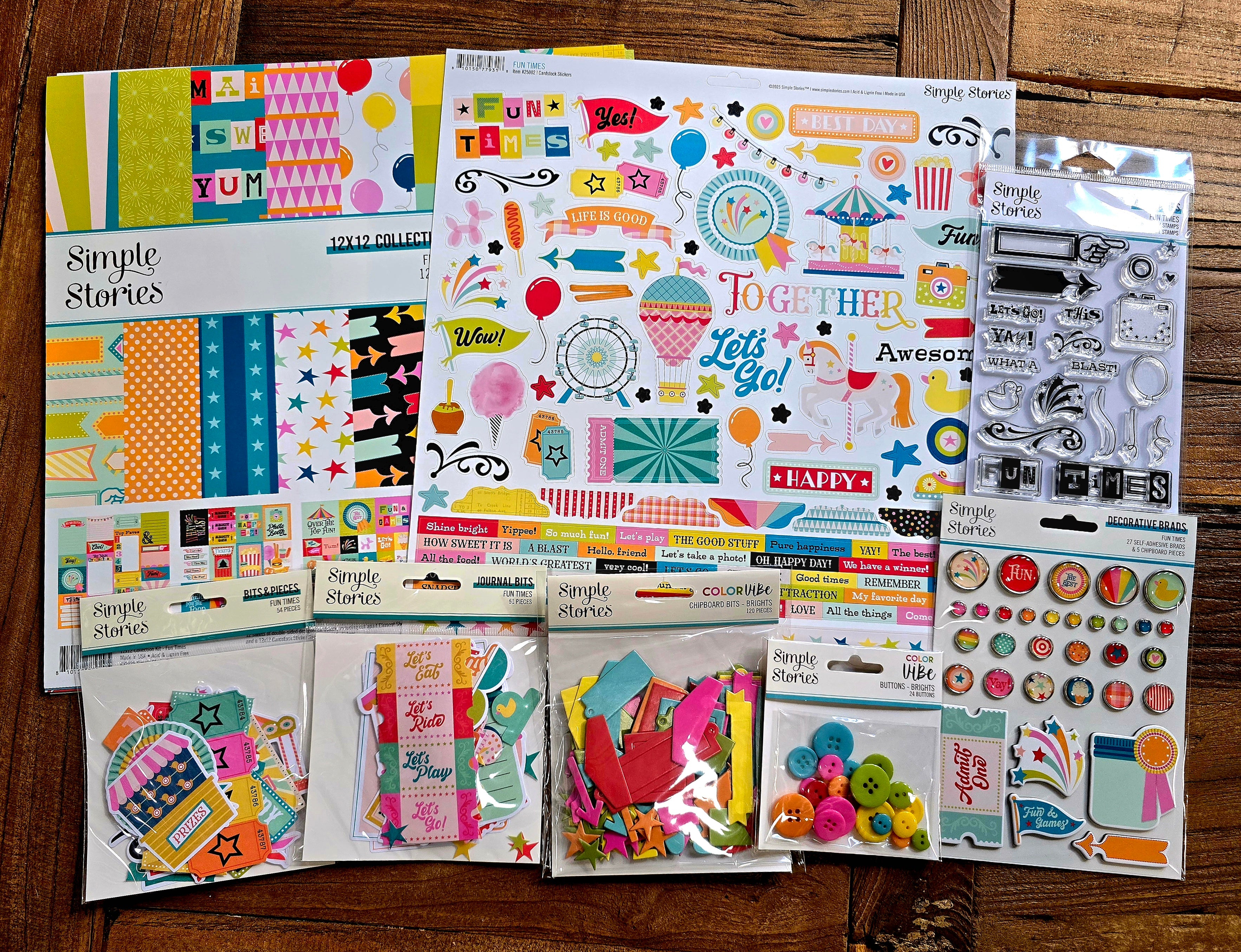 simple-stories-fun-times-scrapbook-bundle-4-set image 1