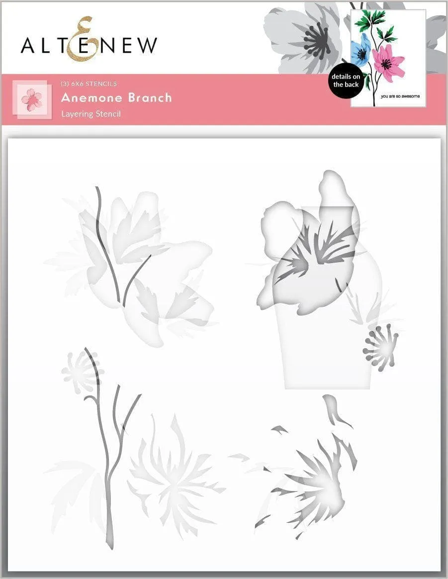 altenew-anemone-branch-schablonen-set-3-in-1 image 1