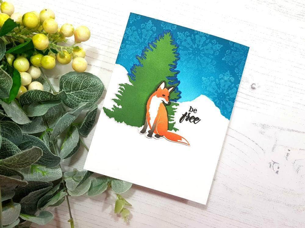 altenew-dies-modern-fox-die-set-fuchs-stanzschablonen-2-teilig image 2
