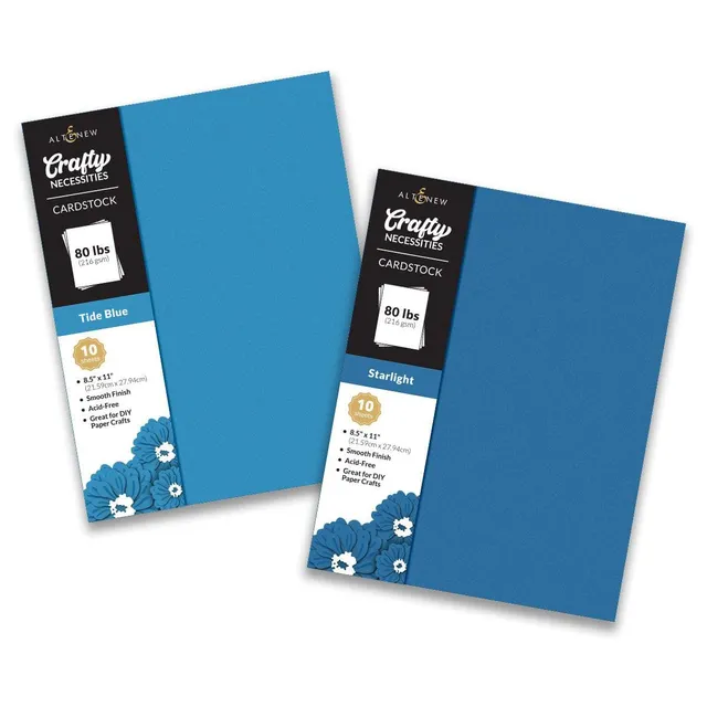 altenew-crafty-necessities-deep-blue-seas-cardstock-20-blatt-blau image 1