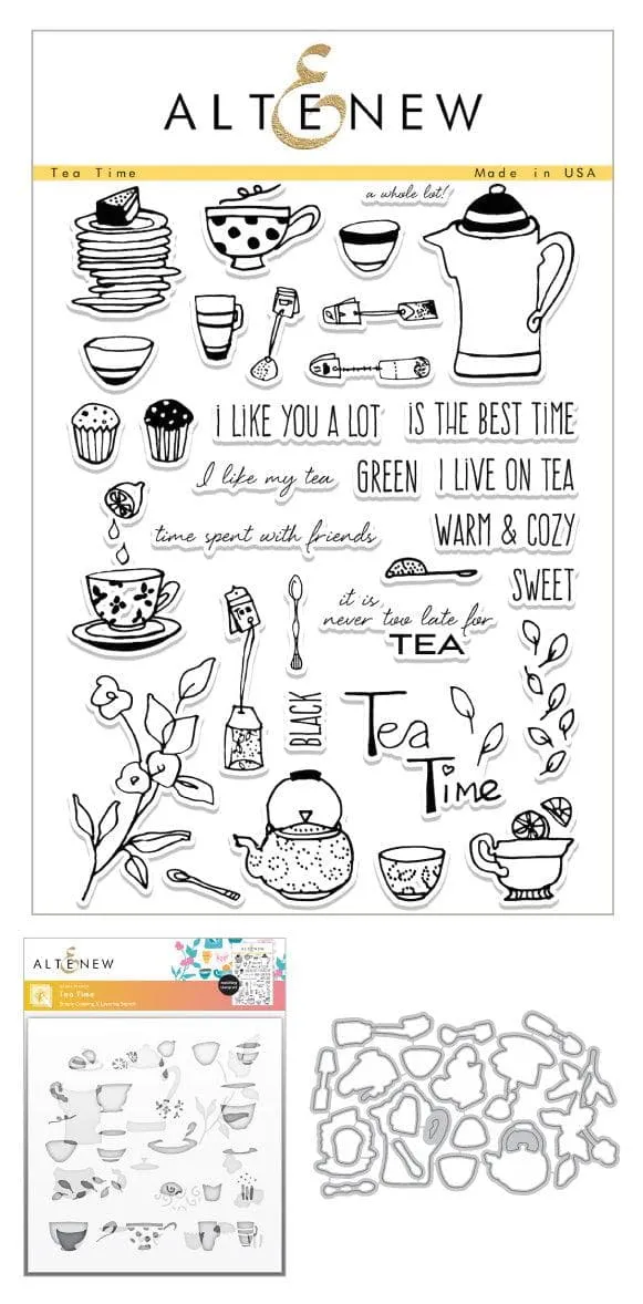 altenew-tea-time-stempel-stanzen-schablonen-bundle-6x8 image 1