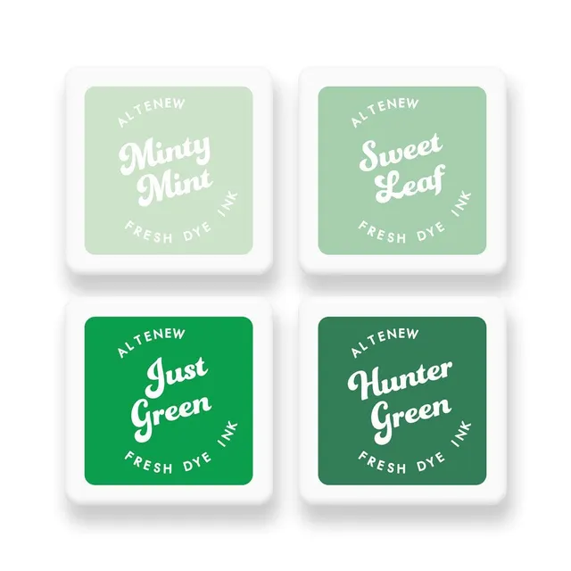 altenew-green-meadows-fresh-dye-ink-mini-cubes-4er image 1