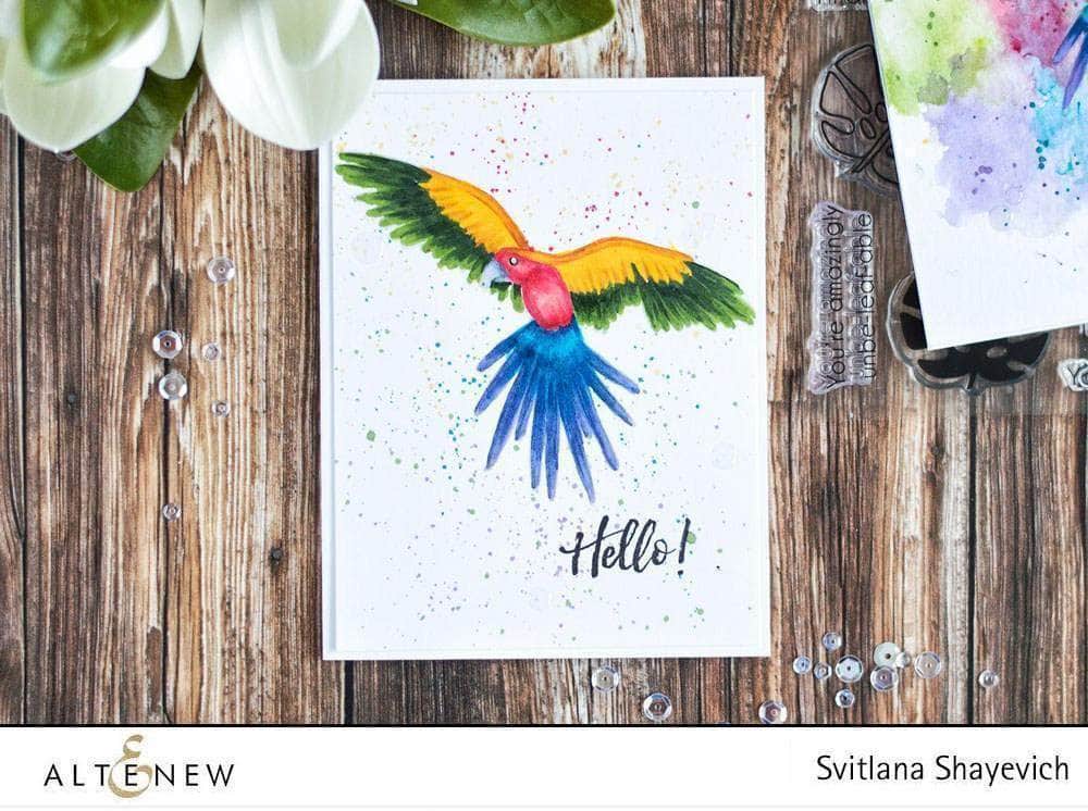 altenew-parrot-paradise-stamp-set-tropen-stempel-6x8 image 2