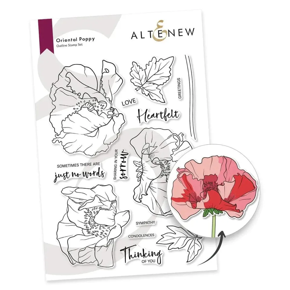 altenew-oriental-poppy-stempelset-6x8-mohn image 1