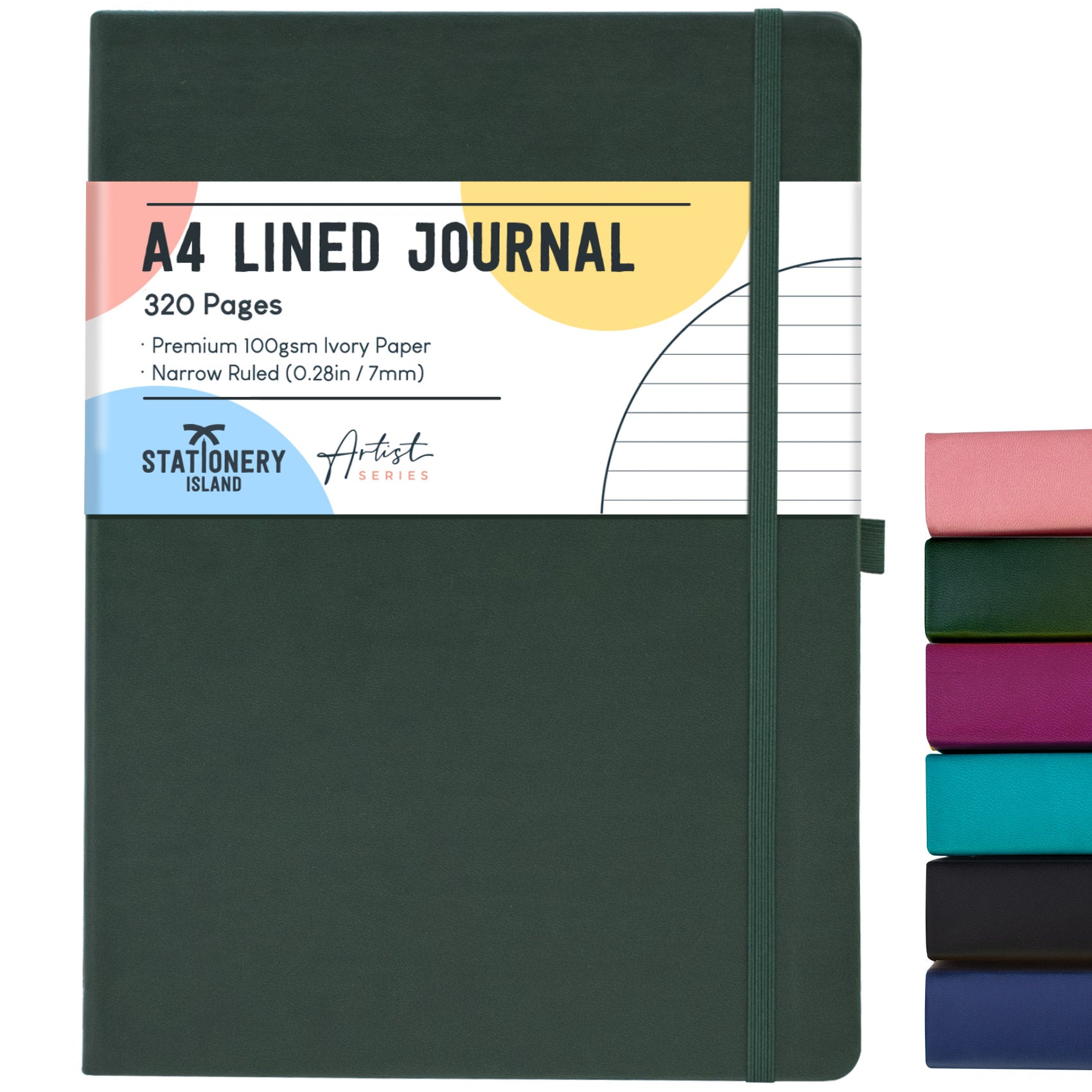 stationery-island-journals-a4-journal-liniert-berry-320-seiten image 5