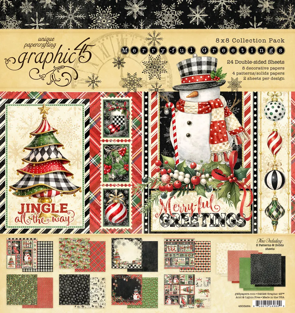 graphic-45-merry-ful-greetings-8x8-papier-24-bogen-weihnachten image 1