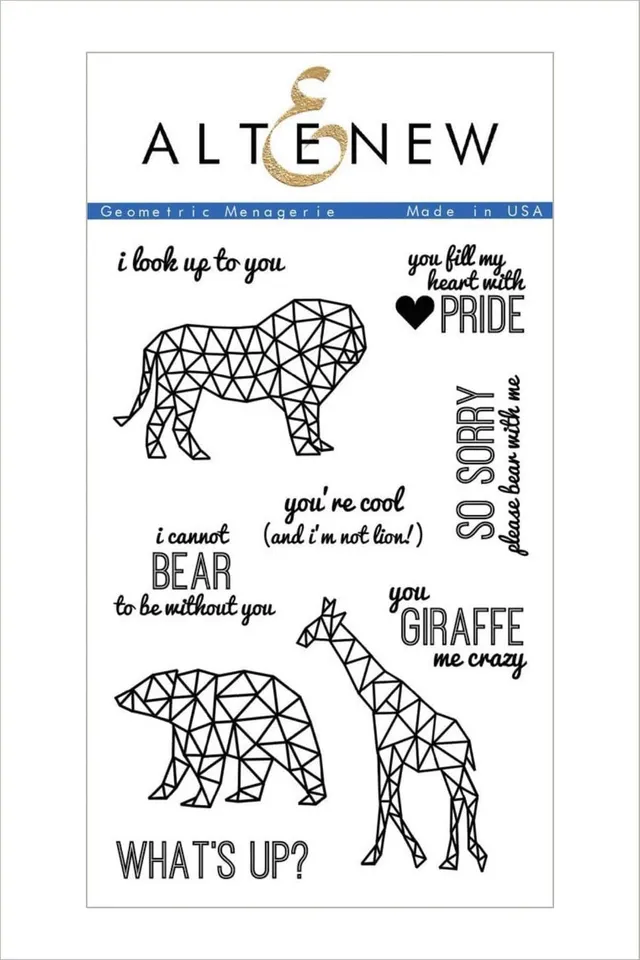 altenew-geometric-menagerie-stempelset-tiere-4x6-zoll-10-teilig image 1