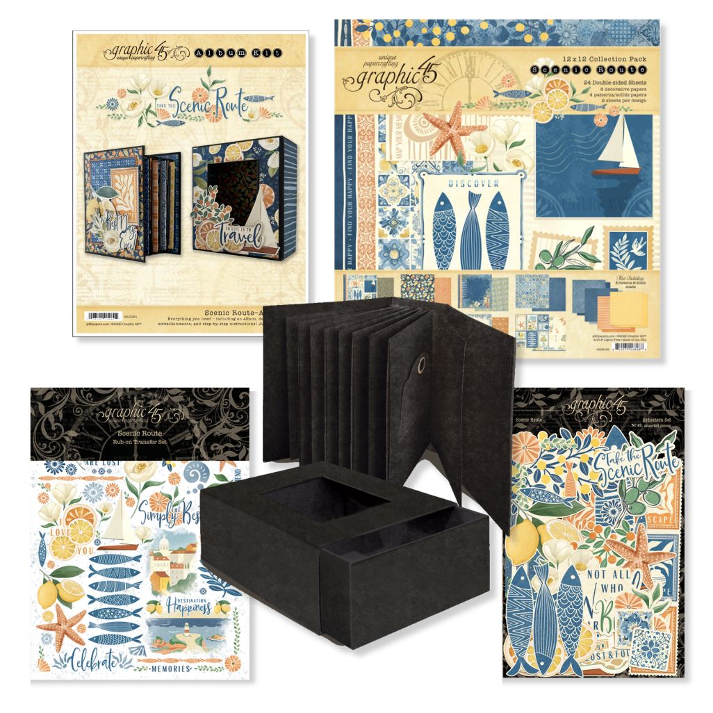 graphic-45-scenic-route-album-kit-mit-box-reisealbum image 2