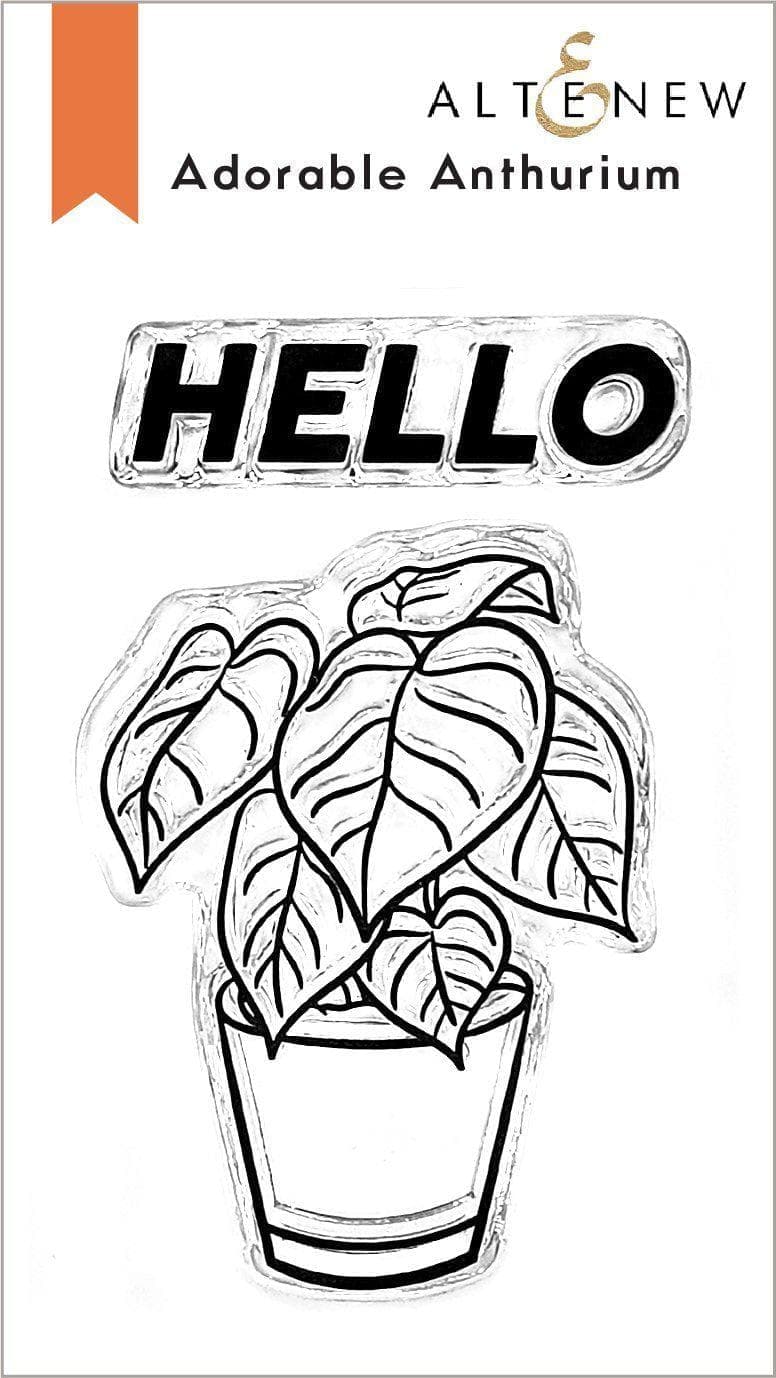 altenew-stamps-adorable-anthurium-stamp-set-mini-hello-2x3 image 1