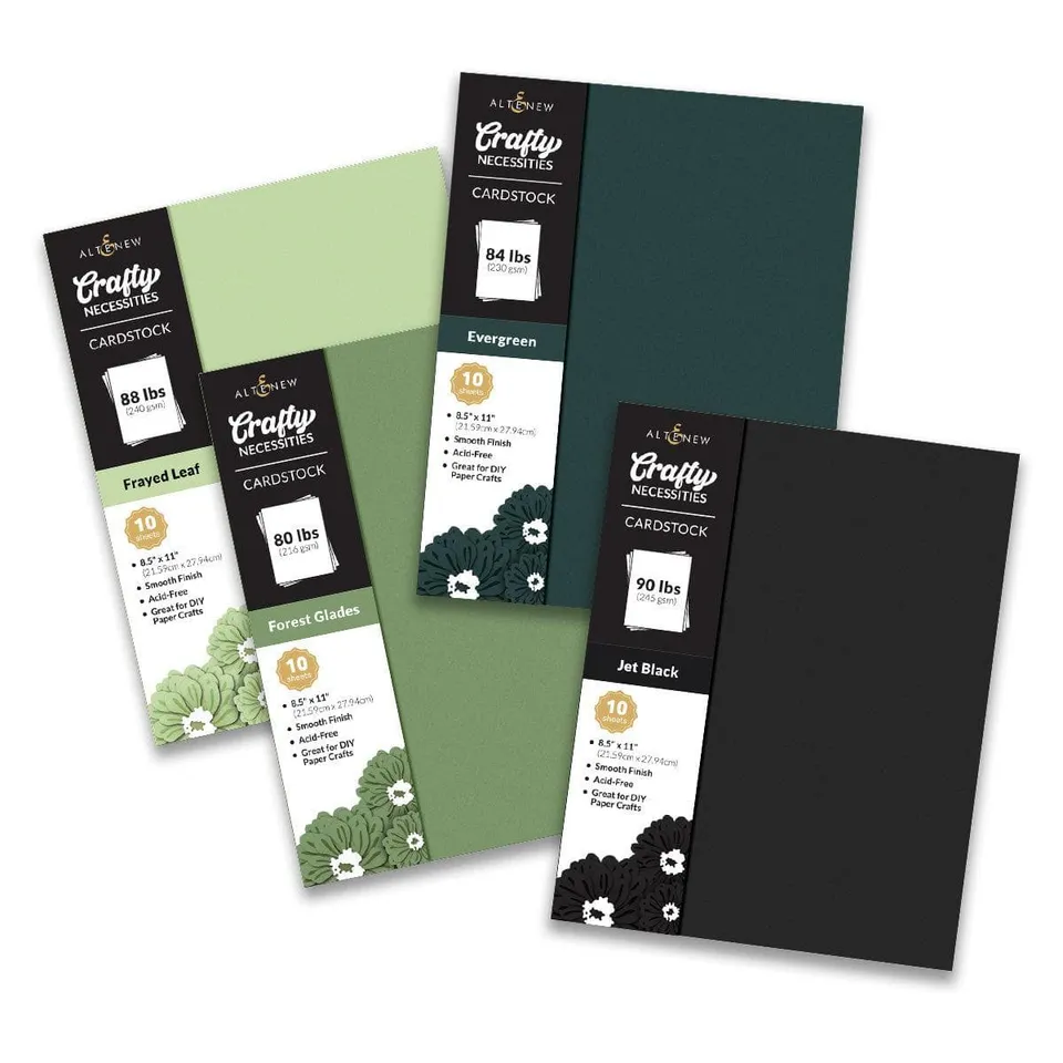 altenew-green-fields-cardstock-bundle-fotokarton-40-blatt image 1