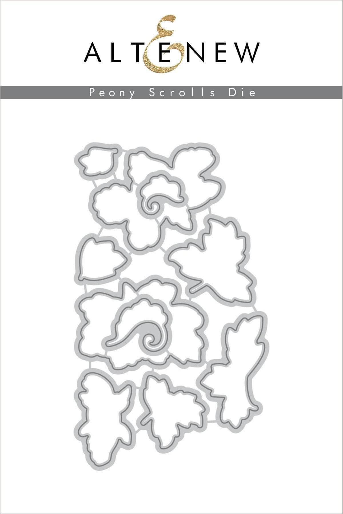 altenew-peony-scrolls-stanzen-stanzschablonen-floral-10tlg image 1