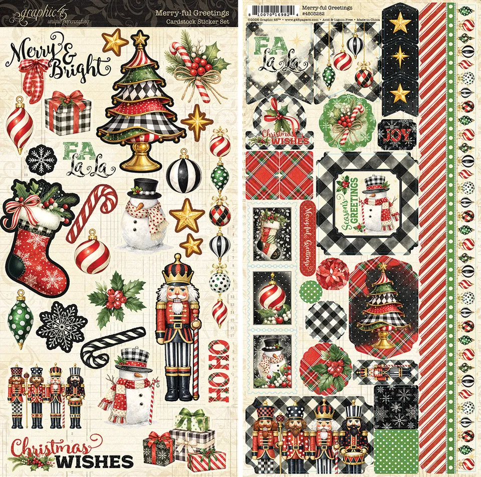 graphic-45-merry-ful-greetings-sticker-set-weihnachten image 1
